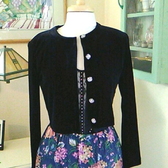 Worthington Jackets & Blazers - NWT Worthington Velvet Jacket With Jeweled Buttons